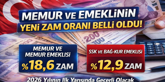 2026’nın İlk Zam Oranları Açıklandı Memur ve Emeklilerin Yeni Maaş Artışları Netleşti