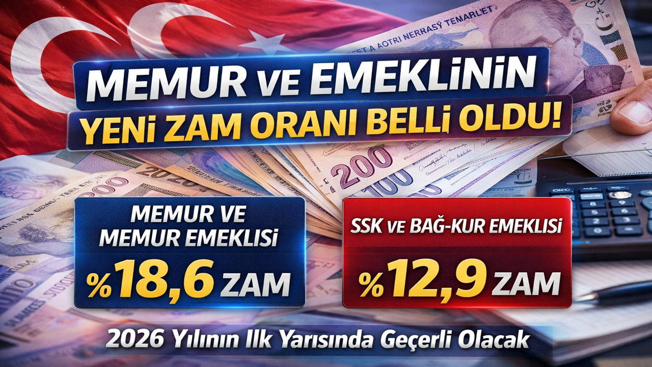 2026’nın İlk Zam Oranları Açıklandı Memur ve Emeklilerin Yeni Maaş Artışları Netleşti