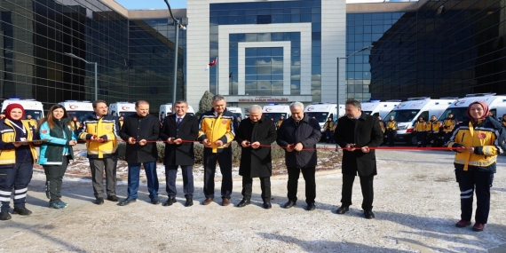 Konya’da 13 Ambulans ve 1 UMKE Aracı Hizmete Alındı